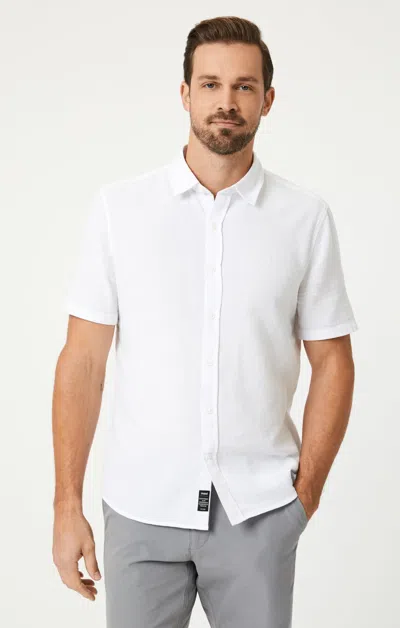 Mavi Short Sleeve Button-up Shirt In White