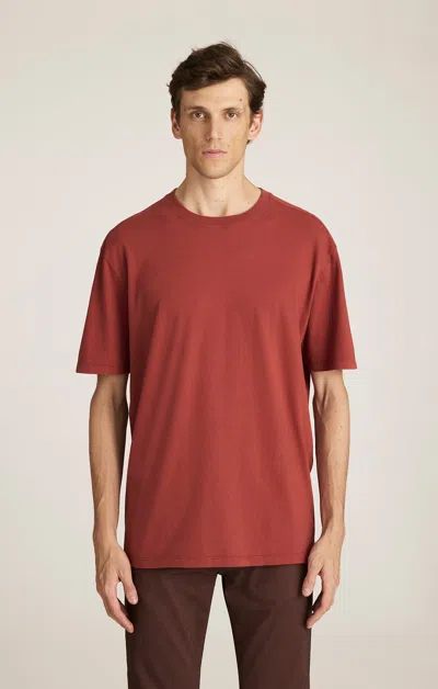 Mavi Short Sleeve Crew Neck T-shirt In Barn Red