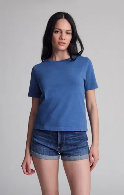 Mavi Short Sleeve Crew Neck T-shirt In Horizon Blue