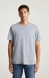 Mavi Short Sleeve Crew Neck T-shirt In Tradewinds In Gray