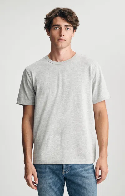 Mavi Short Sleeve Crew Neck Tee In Grey Melange
