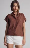 Mavi Short Sleeve Double Pocket Shirt In Soft Silk