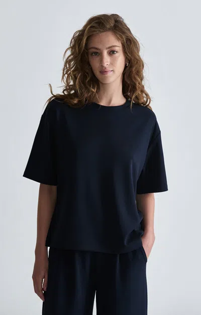 Mavi Short Sleeve Fashion Jersey In Medieval Blue In Dark Blue
