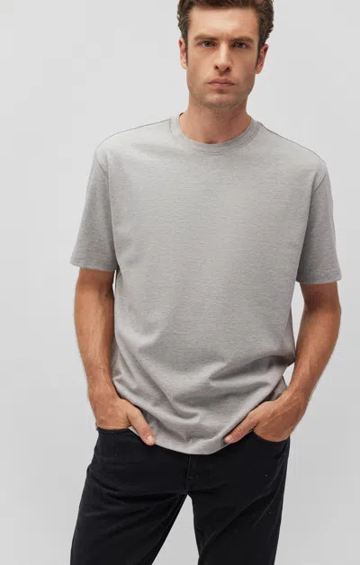 Mavi Short Sleeve T-shirt In Light Grey Melange