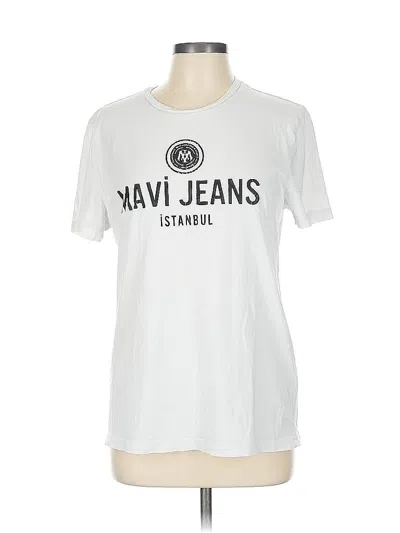 Pre-owned Mavi Short Sleeve T-shirt In White