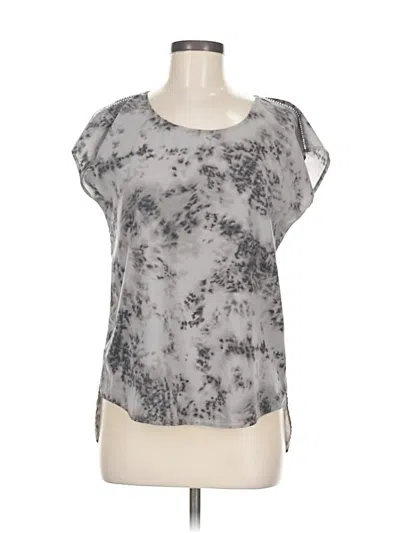 Pre-owned Mavi Short Sleeve Top Gray Scoop Neck Tops