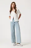 Mavi Siena Wide Leg In Bleached Classic Blue