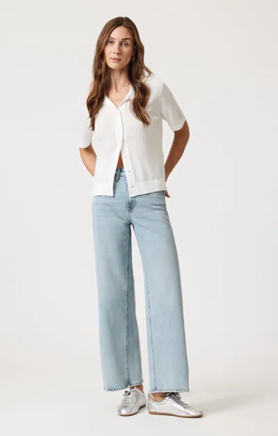 Mavi Siena Wide Leg In Bleached Classic Blue
