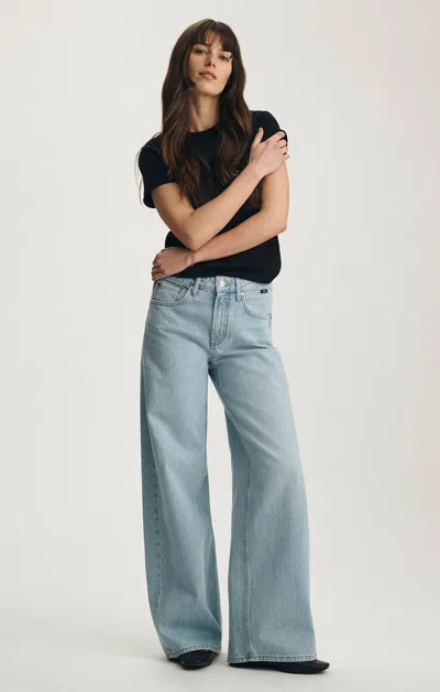 Mavi Siena Wide Leg In Light Classic Denim In Blue