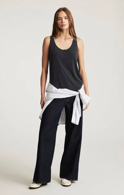 Mavi Siena Wide Leg In Rinse Classic Denim In Blue
