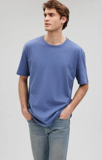 Mavi Simple Crew Neck T-shirt In Blue Indigo In Medium Blue