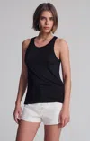 Mavi Simple Tank Top In Black