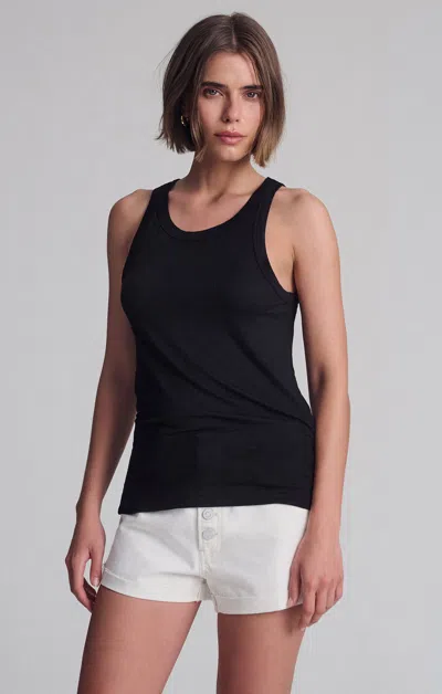 Mavi Simple Tank Top In Black