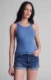 Mavi Simple Tank Top In Blue Horizon