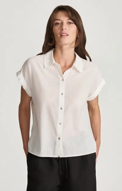 Mavi Sleeveless Button-up Shirt In White