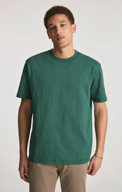 Mavi Slub Crew Neck T-shirt In Bistro Green