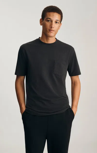 Mavi Slub Pocket T-shirt In Pirate Black