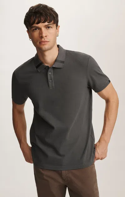 Mavi Smart Polo Shirt In Asphalt In Gray