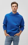 Mavi Snap-button Hoodie In True Blue In Medium Blue