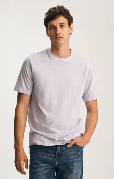 Mavi Soft Slub Crew Neck T-shirt In Halogen Blue In Gray