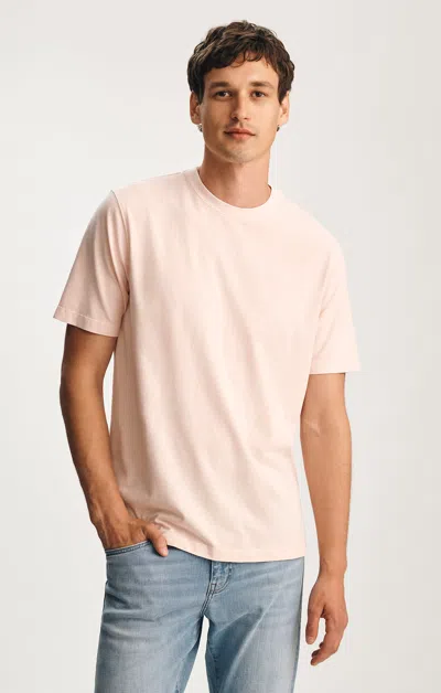 Mavi Soft Slub Crew Neck T-shirt In Silver Peony In Neutral