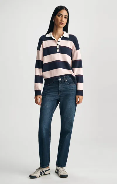 Mavi Soho Straight Leg Jeans In Dark Brushed Classic Denim In Dark Blue