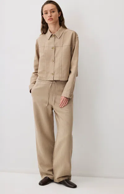 Mavi Straight Leg Tencel™ Pants In Chinchilla