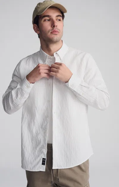 Mavi Striped Long Sleeve Button-up Shirt In Black