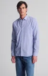 Mavi Striped Long Sleeve Button-up Shirt In Heather