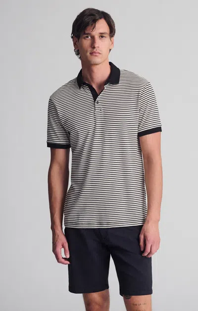 Mavi Striped Polo Shirt In Turtledove