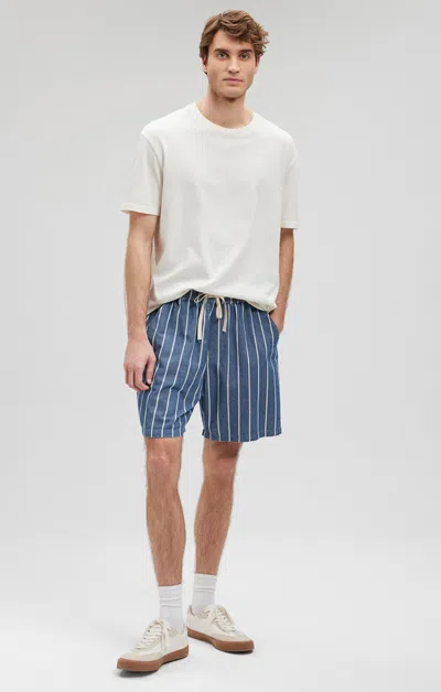 Mavi Striped Shorts In Indigo In Dark Blue