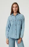 Mavi Susan Denim Shirt In Light  Denim In Light Blue