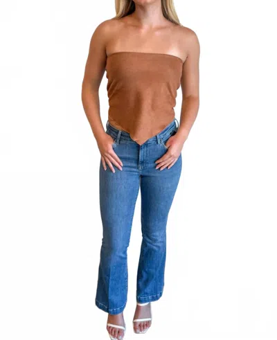 Mavi Sydney Flare Jeans In Denim In Brown