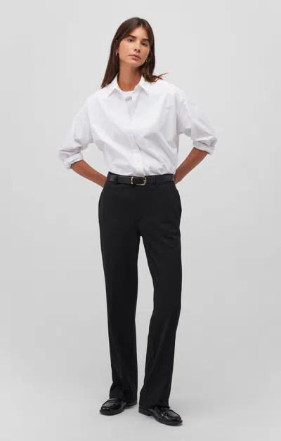 Mavi Tailored Straight Leg Pants In Black