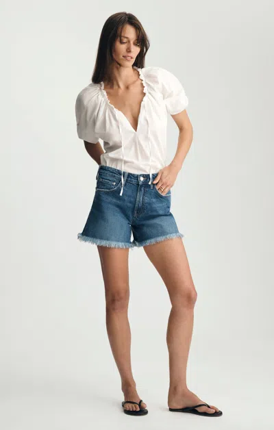 Mavi Taylor Relaxed Shorts In Dark Brushed Classic Blue