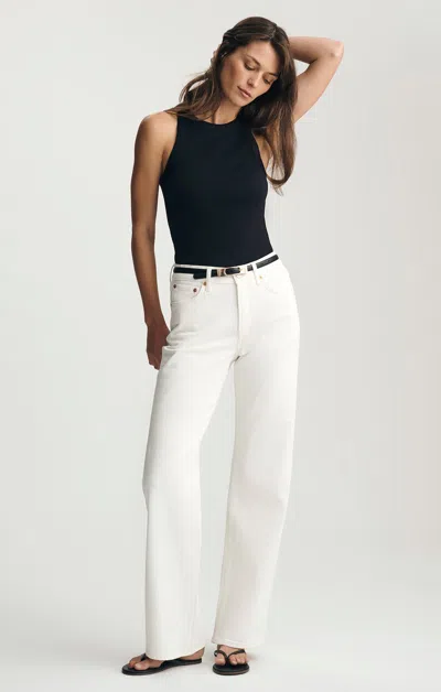 Mavi Taylor Straight Leg In Off-white Classic Blue