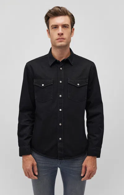 Mavi Ted Denim Shirt In Black