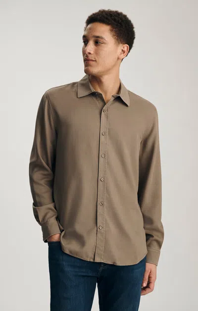 Mavi Tencel™ Button-up Shirt In Morel In Brown