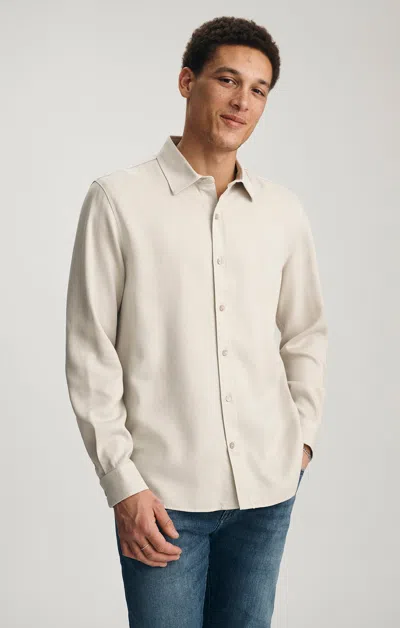 Mavi Tencel™ Button-up Shirt In Silver Birch In Sand
