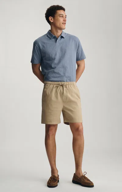 Mavi Tencel™ Drawstring 7" Inseam Shorts In Olive Gray In Brown