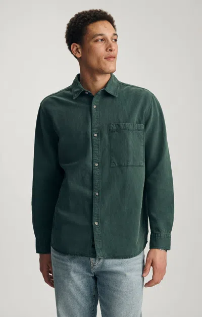 Mavi Tencel™ One Pocket Button-up Shirt In Bistro Green