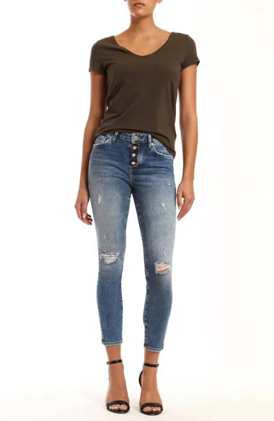 Mavi Tess Jean In Used Ripped Vintage In Blue