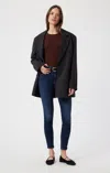 Mavi Tess Skinny In Dark Brushed Flex Blue In Dark Blue