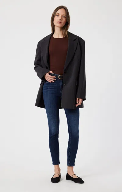 Mavi Tess Skinny In Dark Brushed Flex Blue In Dark Blue