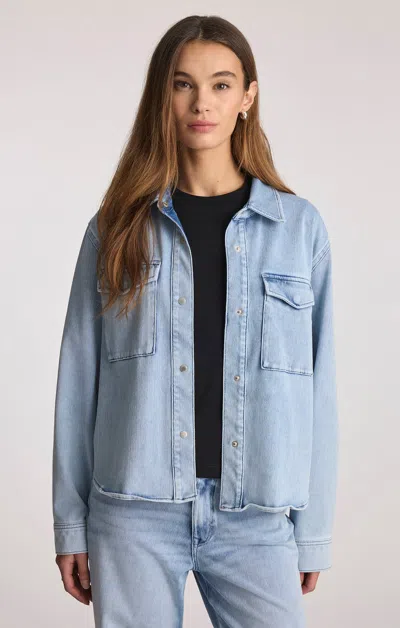 Mavi Tia Denim Shirt In Light Move In Blue