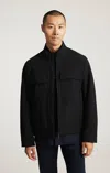 Mavi Utility Jacket In Jet Black In Black