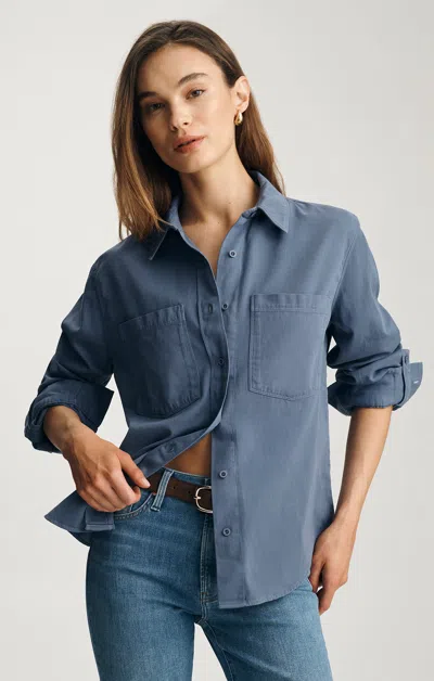 Mavi Utility Shirt In Blue Indigo