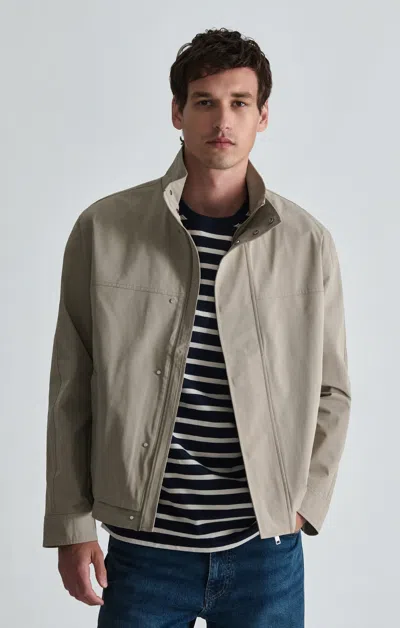 Mavi Utility-style Bomber Jacket In Winter Twig In Beige