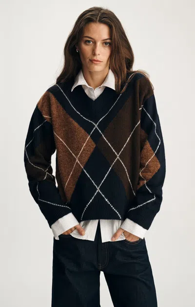 Mavi V-neck Sweater In Maritime Blue