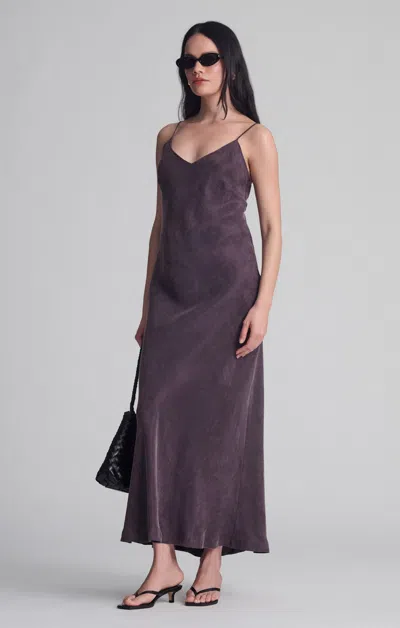 Mavi V-neck Tencel™ Maxi Dress In Plum Perfect